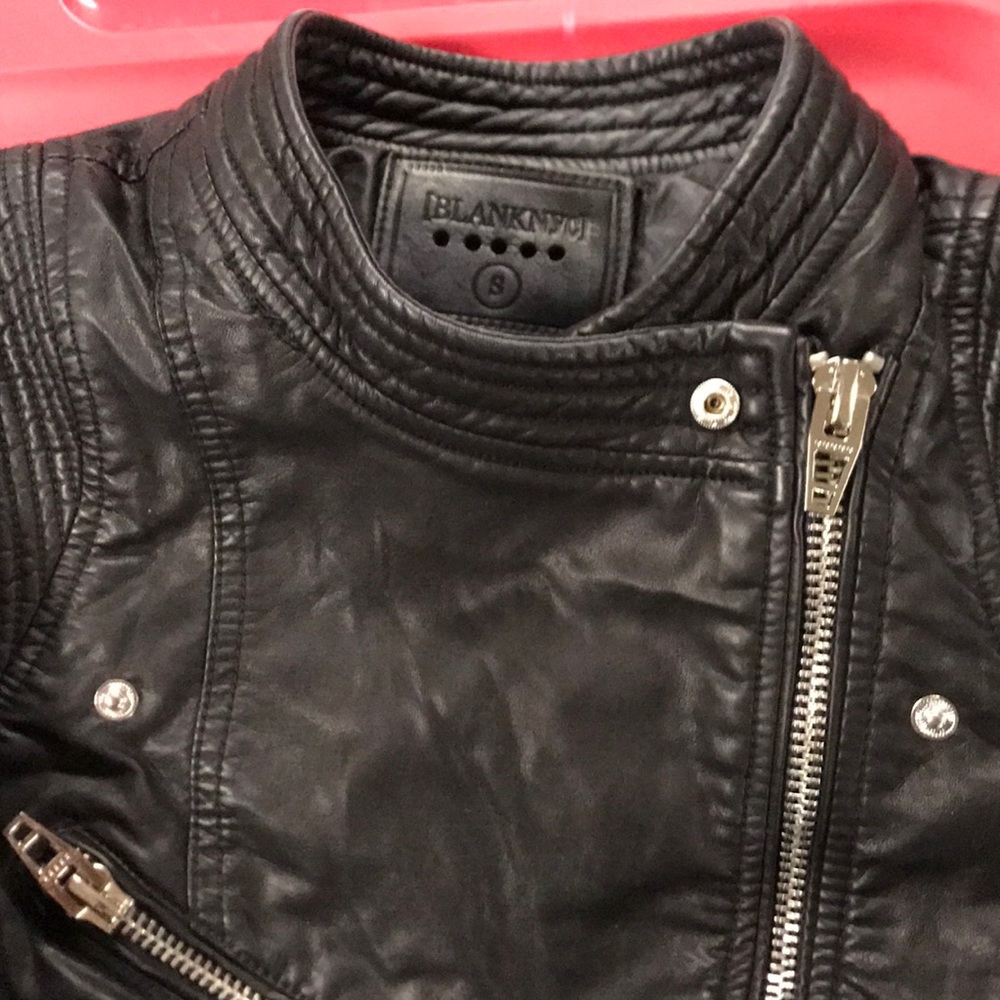 BlankNYC Zip Faux Leather Jacket